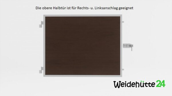 Obere Halbtür mit Holzfüllung – Bild 2