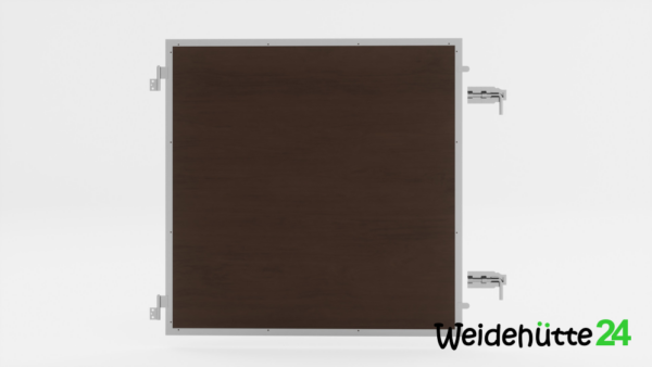 Untere Halbtür mit Holzfüllung