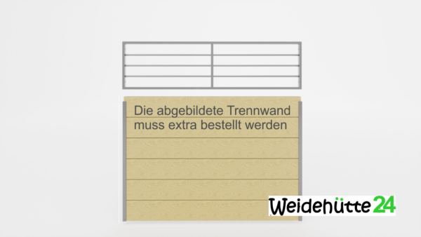 Gitteraufsatz für Trennwände 2,50 m Breite – Bild 2