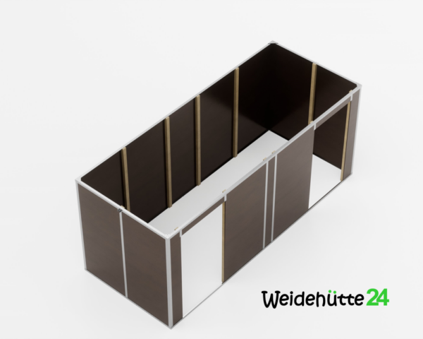 Weidehütten-Bausatz Typ 6,00 x 2,50 m – Bild 5